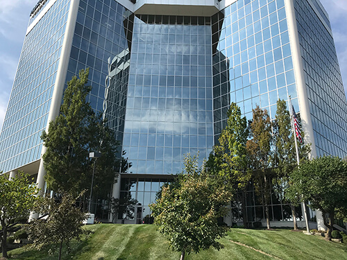 Exterior of office building